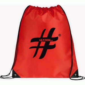 Drawstring bag red