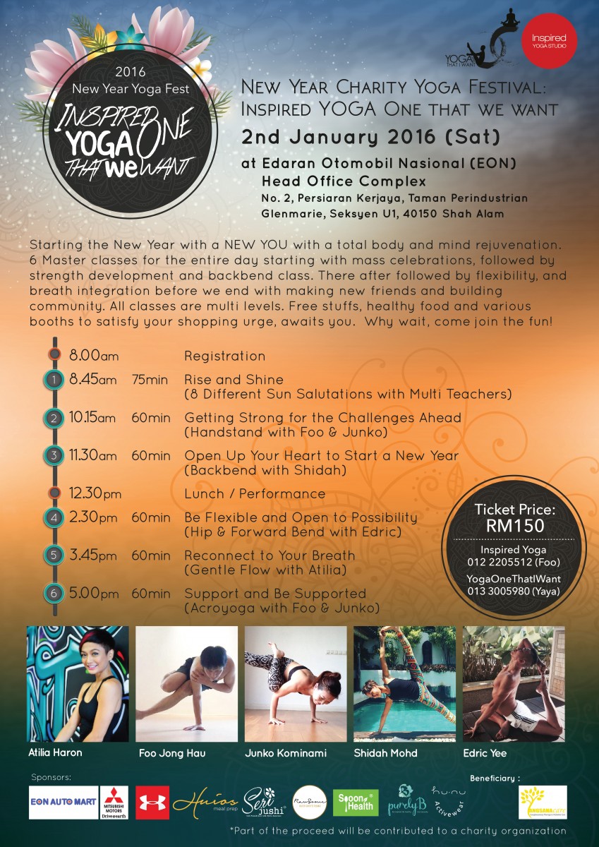 New Year Yoga Fest Poster 2016