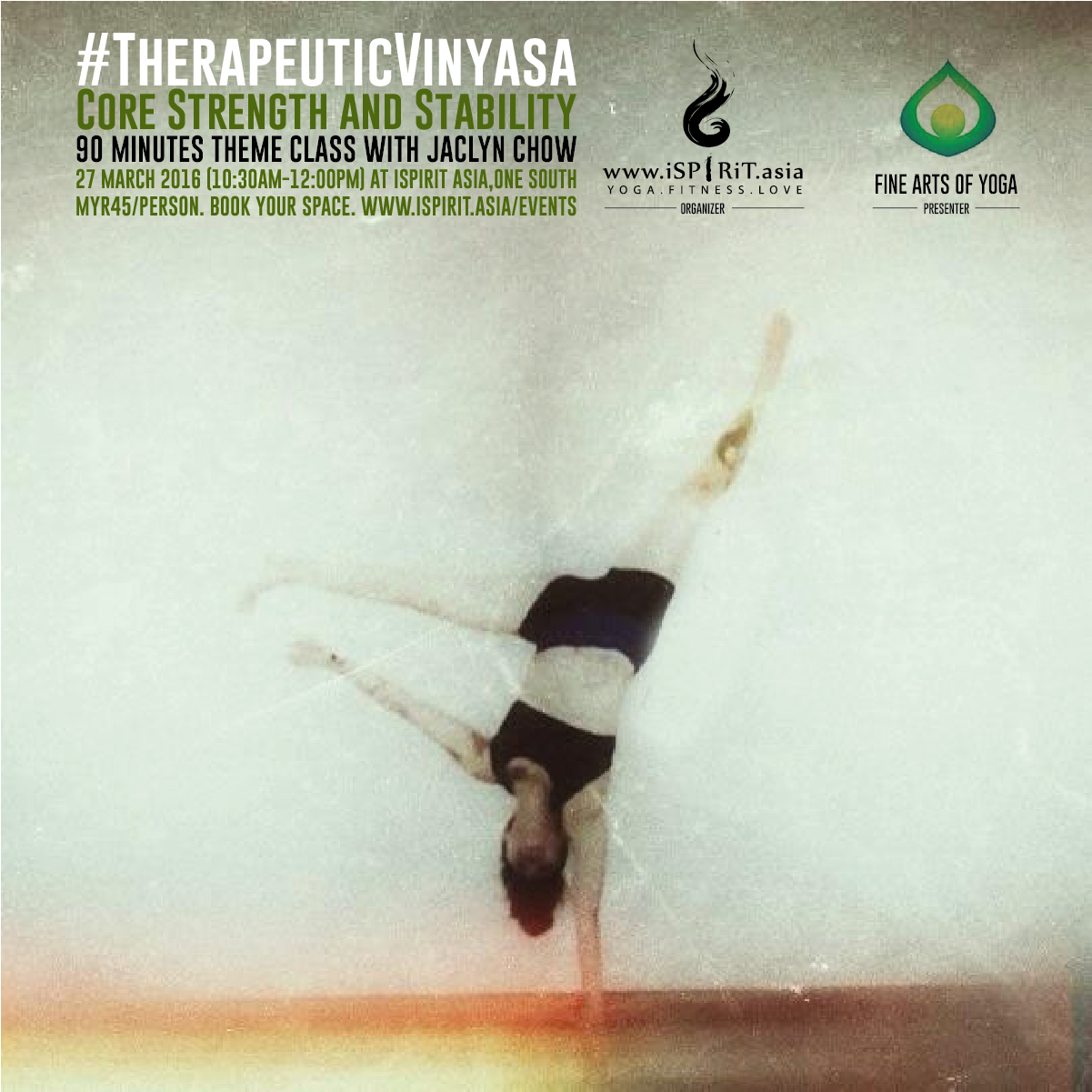 Therapeutic Vinyasa 'Core Strength and Stability' Poster v4