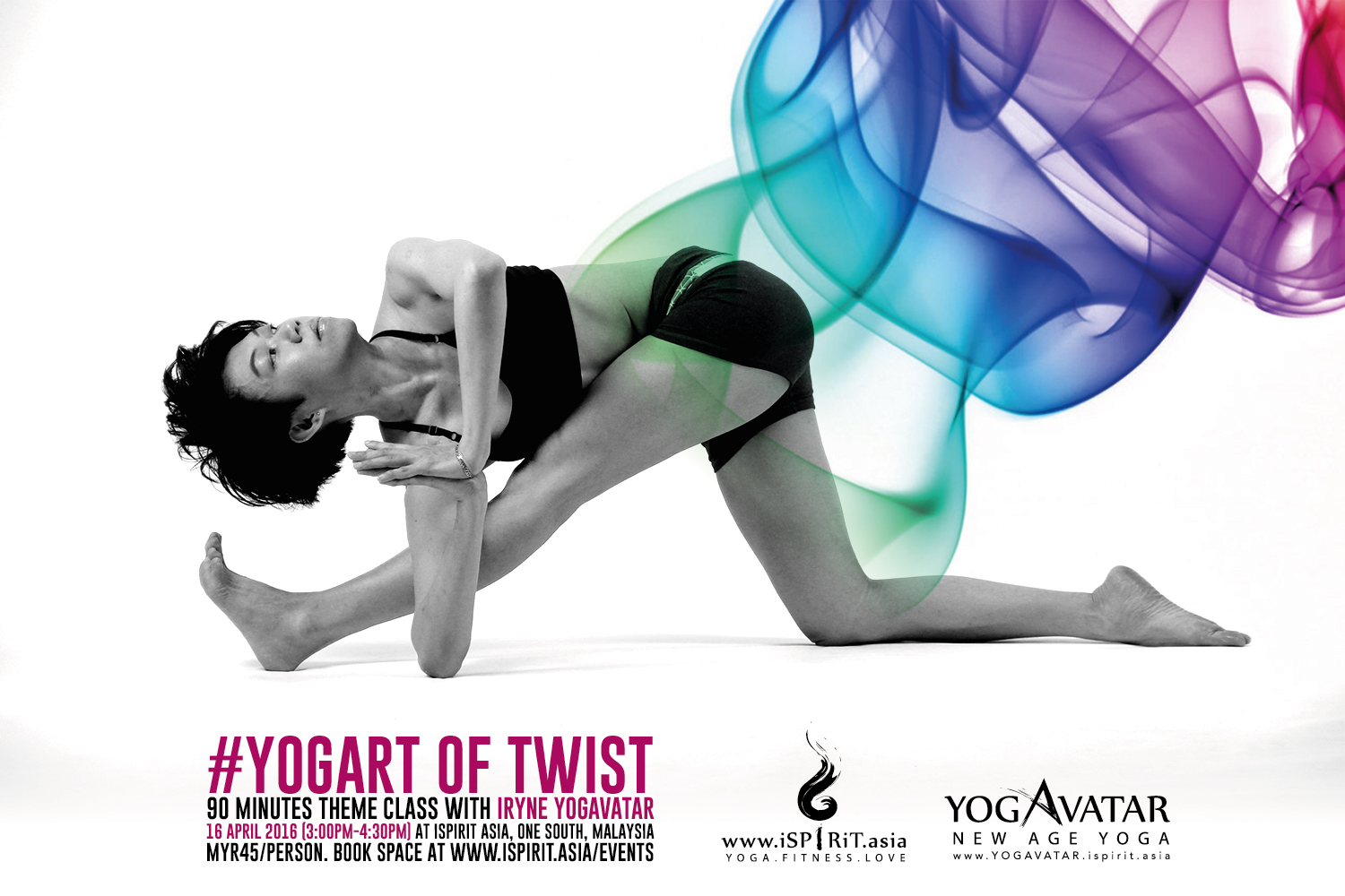 YogArt of TWIST 90-minutes Theme Class with iRyne Yogavatar