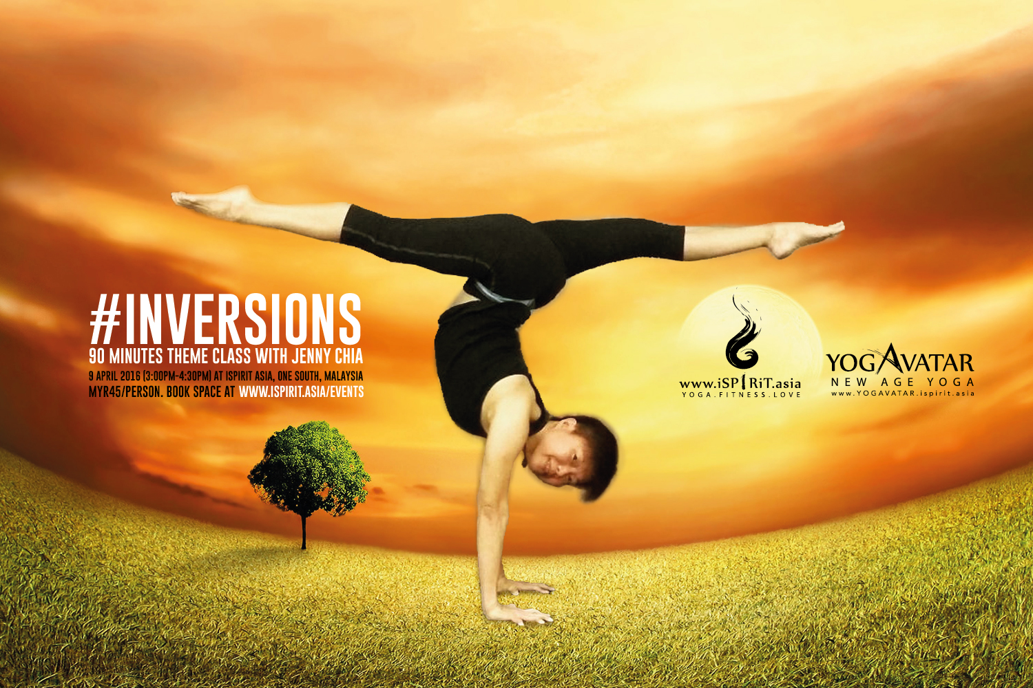 Inversions 90 minutes theme class with Jenny Chia