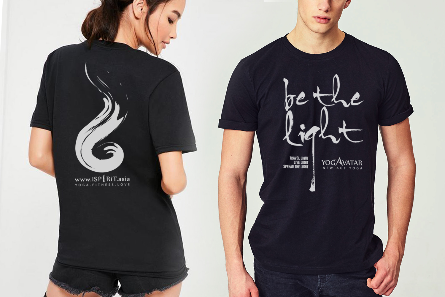 Be the light Yogavatar ispirit t-shirt