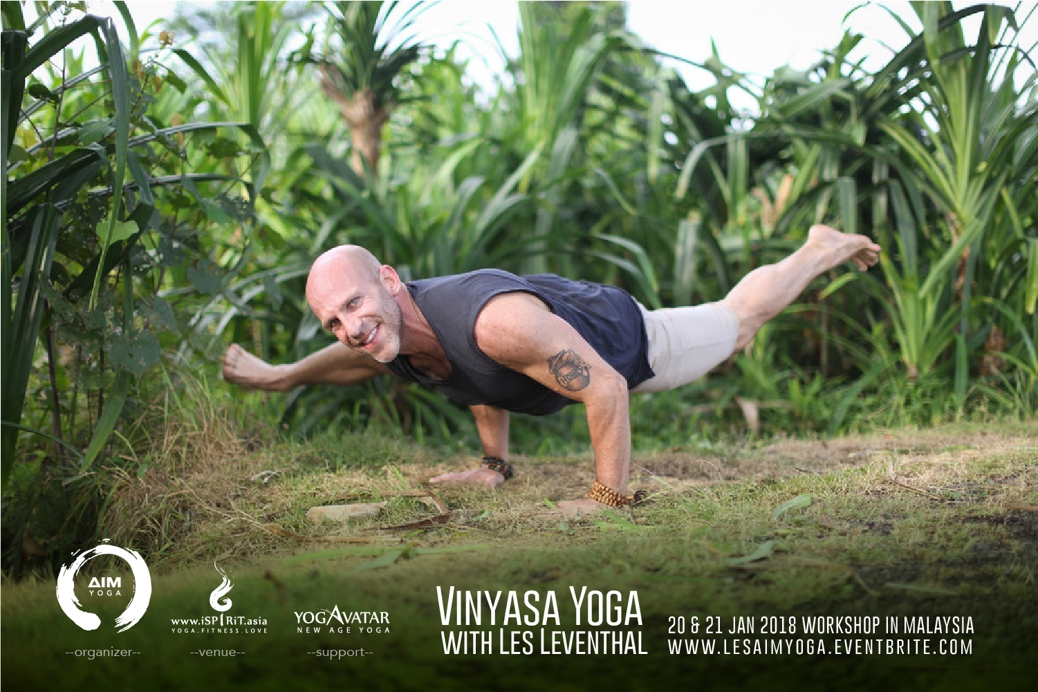Vinyasa Yoga Workshop with Les Leventhal Kuala Lumpur Malaysia